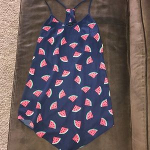 Navy Blue Watermelon Dress